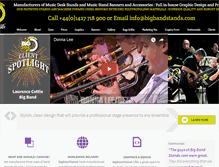 Tablet Screenshot of bigbandstands.com